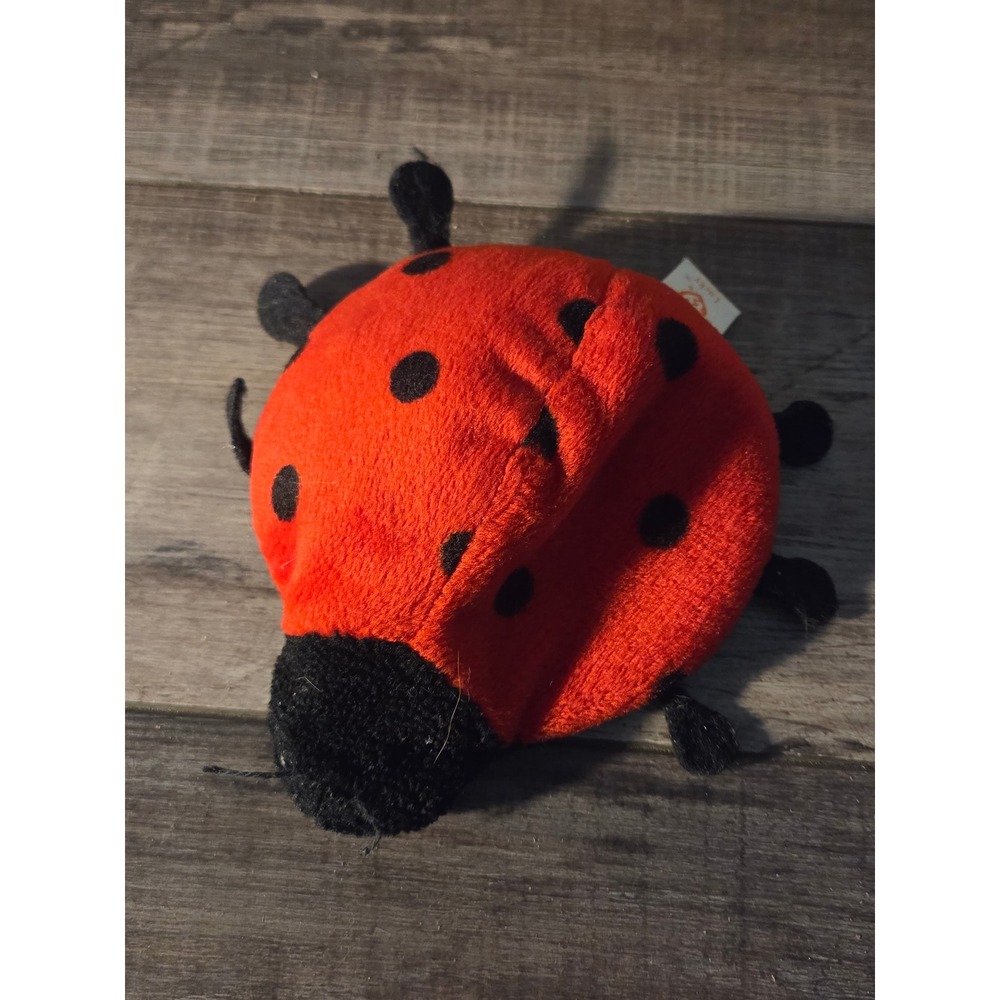 Ty Beanie Babies Lucky the Ladybug Red Black Spotted Plush Toy 11 Spots